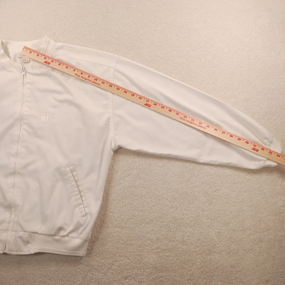 Vtg Wimbledon Jacket Men's Lrg Full Zip Bomber Boxy The Championships Tennis 80s